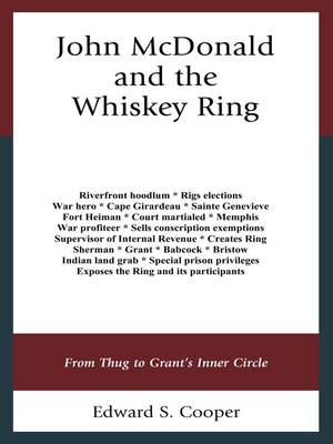 cover image of John McDonald and the Whiskey Ring